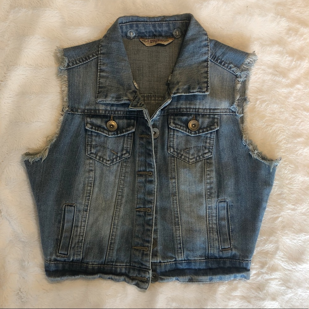jean jacket vest